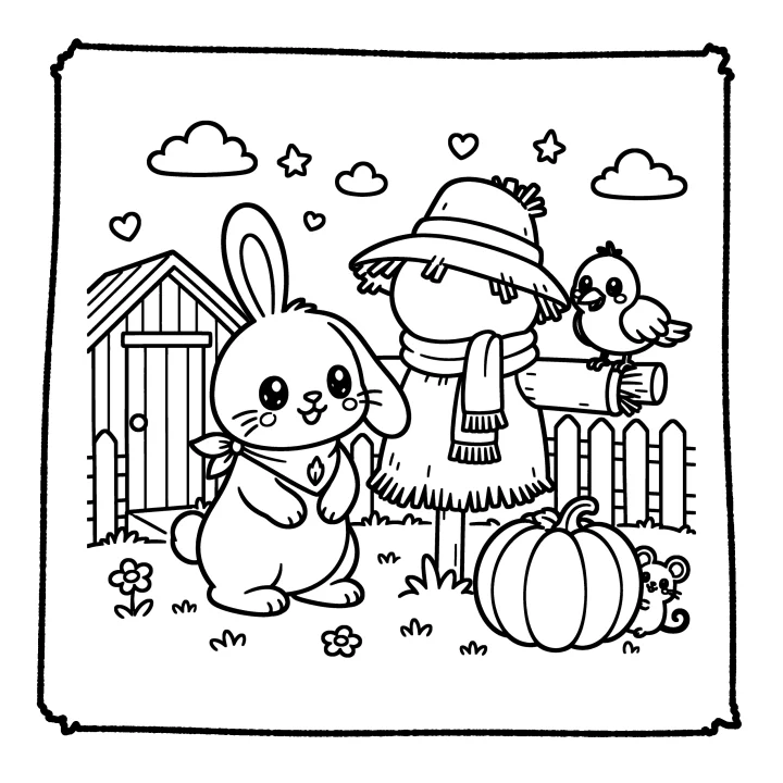 A page from Cute Animals in the Garden