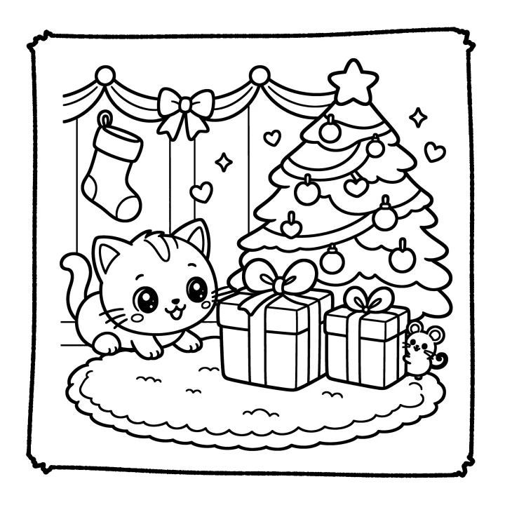 A page from Cute Animals Christmas — Winter Wonderland