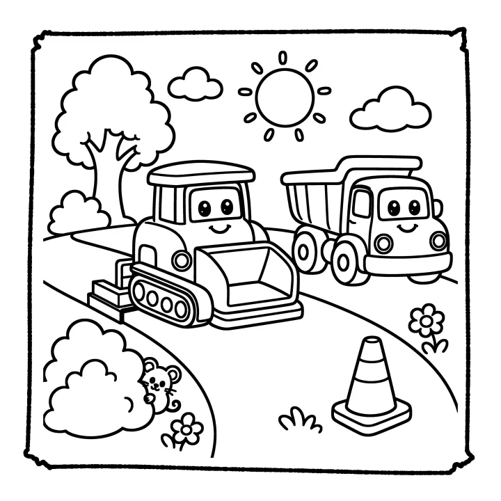 A page from Cool Construction Trucks