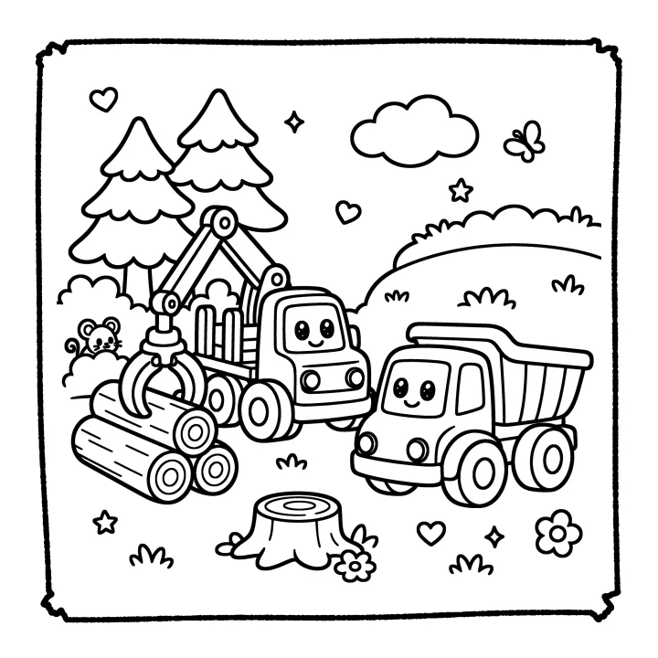 A page from Cool Construction Trucks