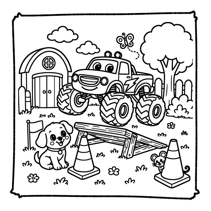 A page from Cool Monster Trucks