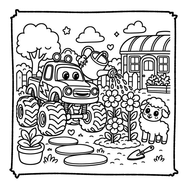 A page from Cool Monster Trucks