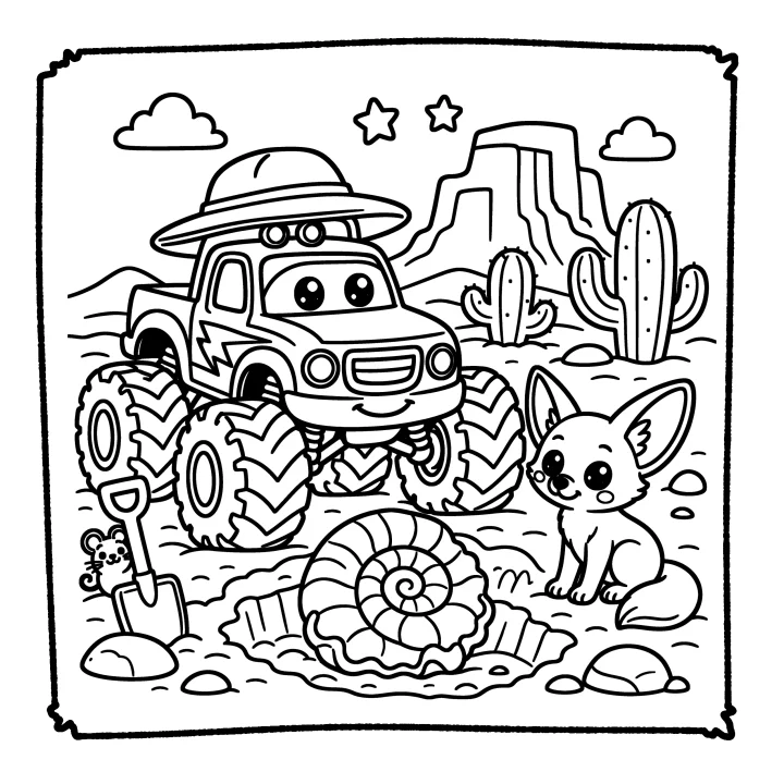 A page from Cool Monster Trucks