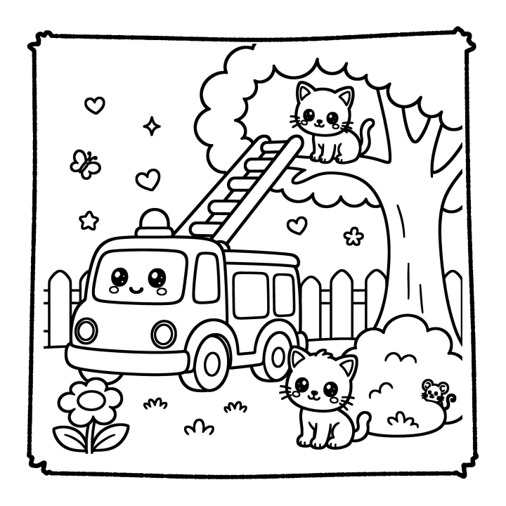 A page from Cool Rescue Vehicles