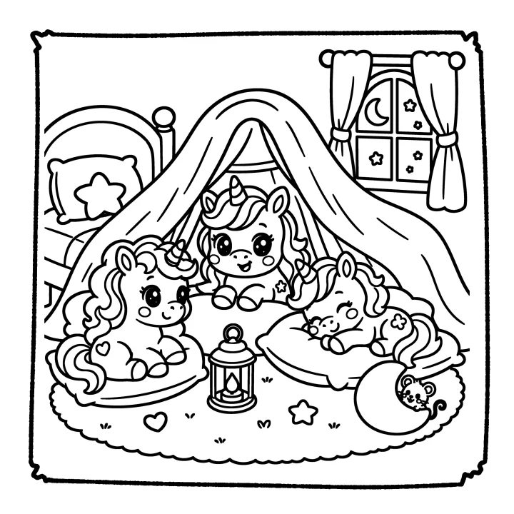 A page from Cute Unicorn Friends