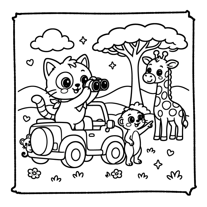 A page from Cute Kitten Adventures