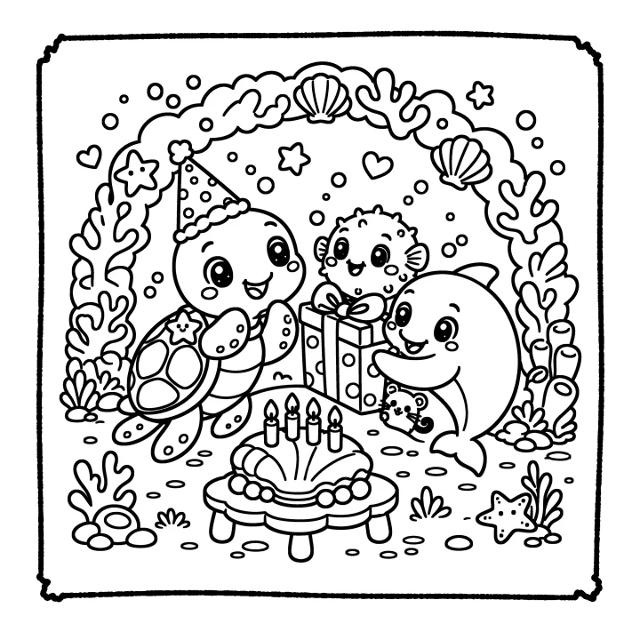 A page from Ocean Friends Adventures
