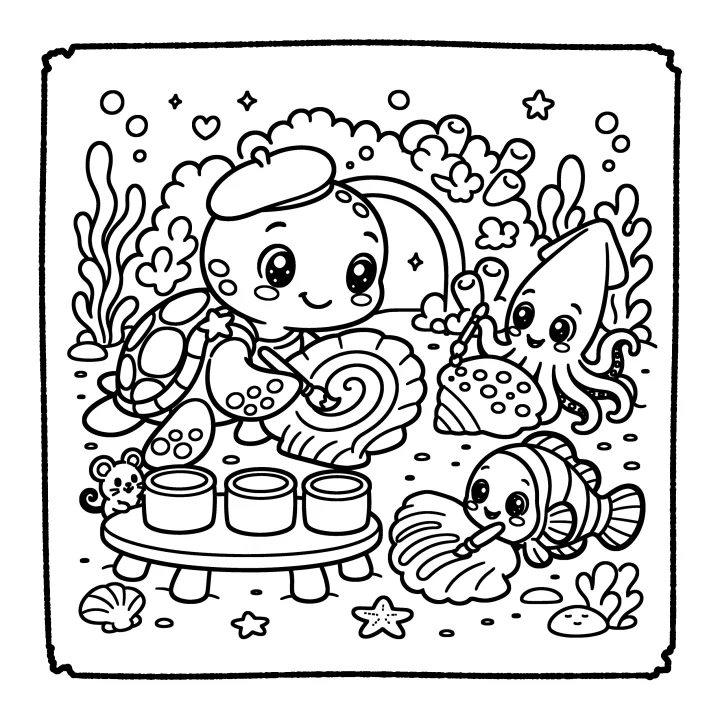 A page from Ocean Friends Adventures