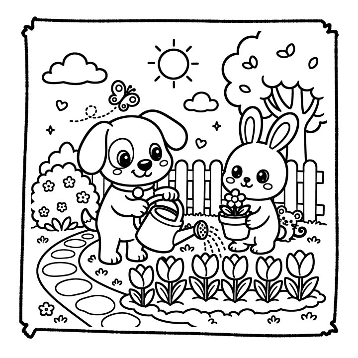 A page from Cute Puppy Adventures
