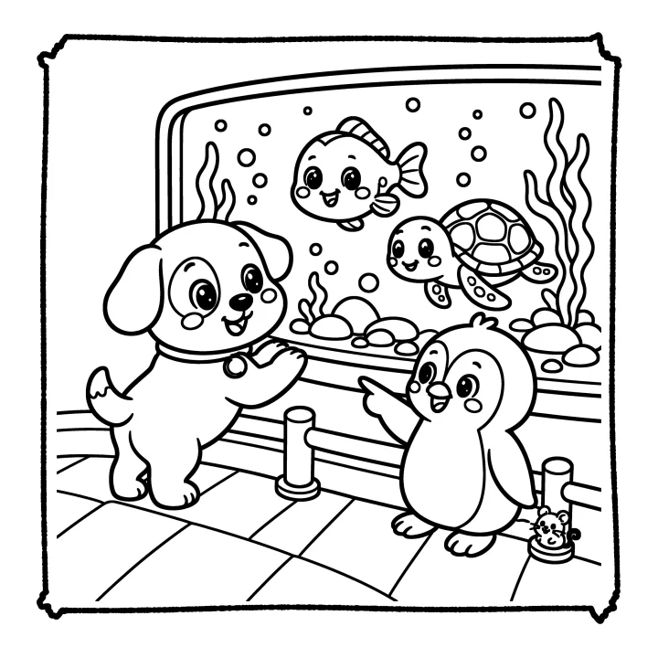 A page from Cute Puppy Adventures