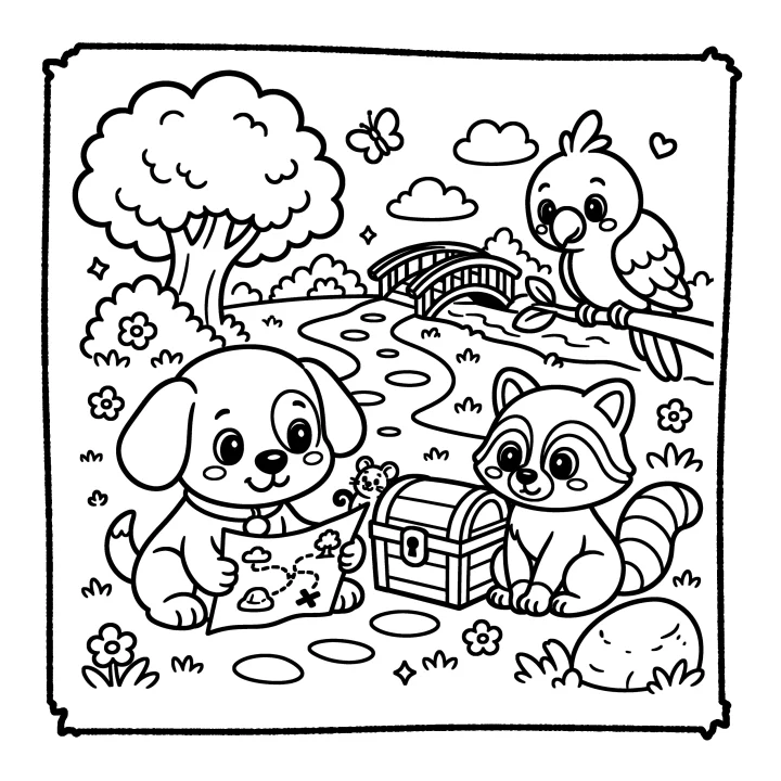 A page from Cute Puppy Adventures
