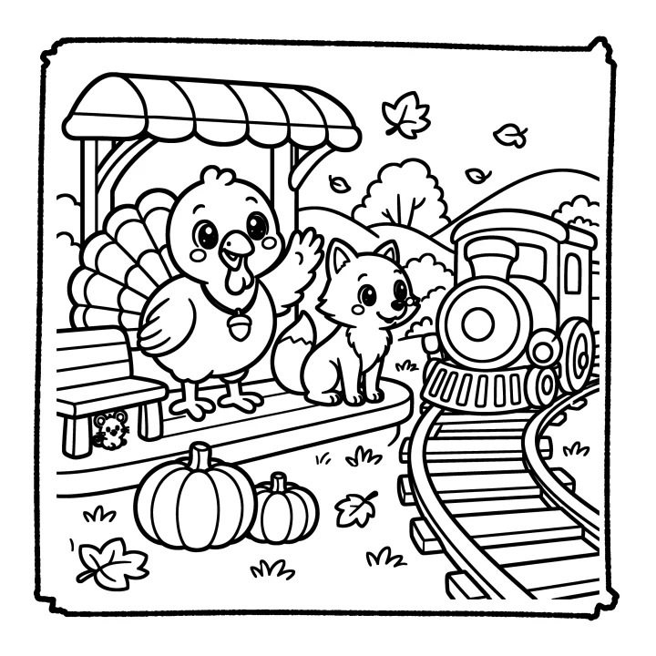 A page from Cute Thanksgiving Adventures
